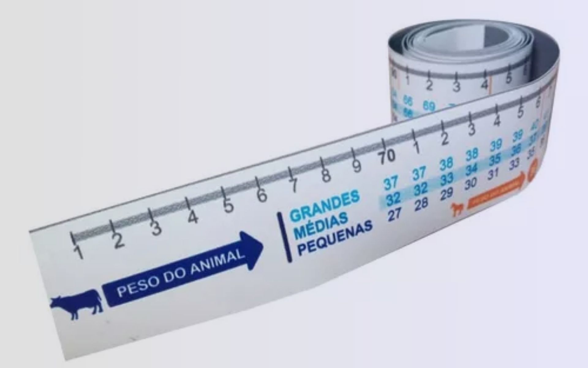 Fita para pesar gado