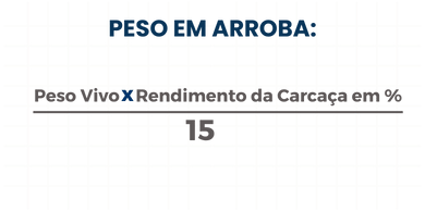 Peso em Arroba - CALCULO